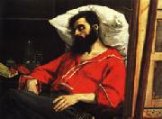 Charles Carolus - Duran The Convalescent ( The Wounded Man ) oil